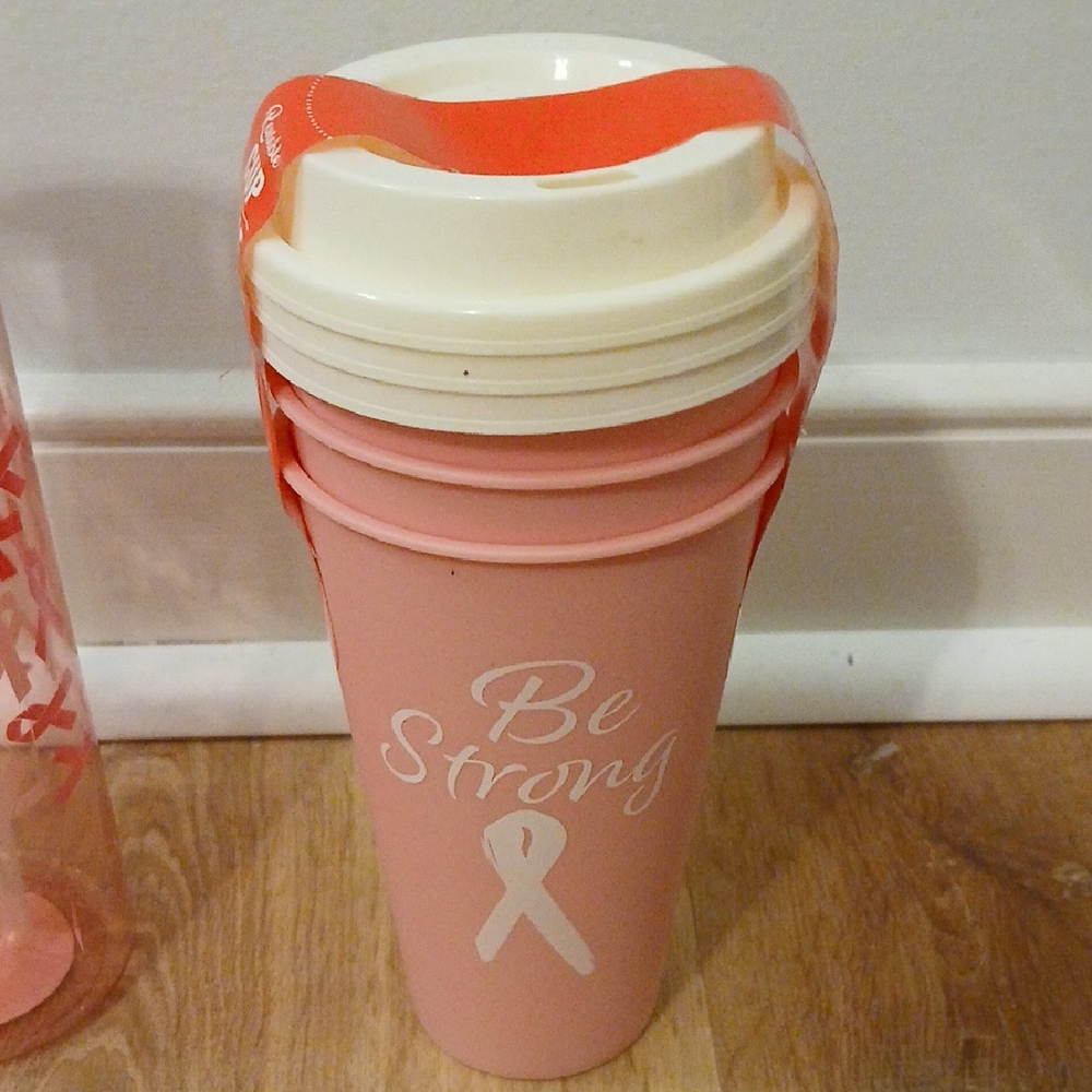 Pink Ribbon Water Bottle Collection - (6) -Multi source - Picture 3 of 6